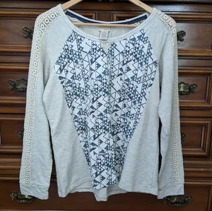 Daytrip Lace Sleeve Sweatshirt